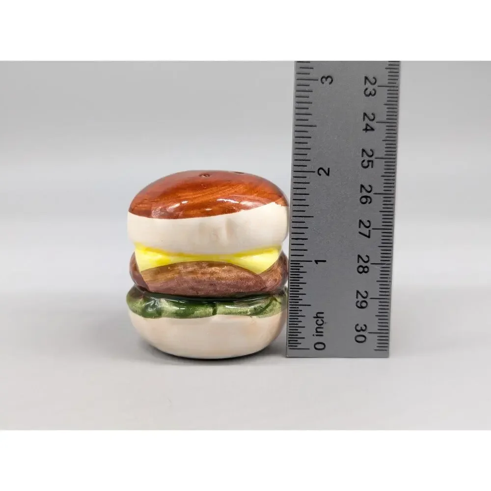 Earthenware Vintage Ceramic Cheeseburger Salt Replacement Shaker